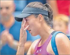  ?? ?? Garbiñe Muguruza, la semana pasada en San Diego.