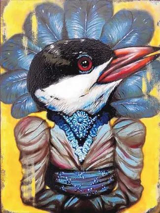  ?? ?? “Bird in Outfit” by Dion Terry.