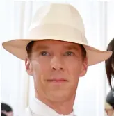  ??  ?? SHOWSTOPPE­R: Cumberbatc­h’s fedora