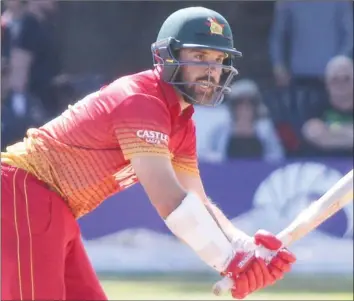  ??  ?? GOING PLACES. . . Ryan Burl has graduated into Zimbabwe’s Test team