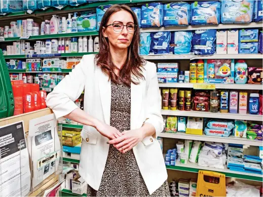  ?? ?? Making a huge difference: Becky Elmes, manager of Ferndown Pharmacy, Dorset, is always there for her customers