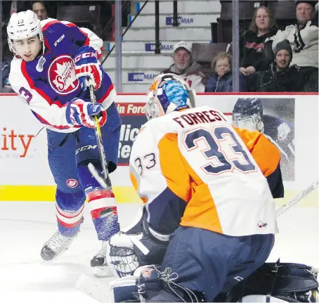  ?? GETTY IMAGES ?? Gabriel Vilardi of the Spitfires, left, says it’s nice to be a highly-touted prospect but the real work begins after the NHL Draft.