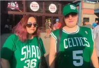  ??  ?? Pictured at McCoy Stadium on Thursday are Anne Godin, 31, of Coventry, right, and sister Rebecca.