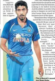  ?? AFP ?? This is Bumrah’s second tour Down Under.