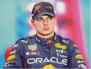  ?? Dan Istitene/Getty Images ?? Season champion Max Verstappen finished third Saturday shortly after learning his Red Bull team’s founder and owner, Dietrich Mateschitz, had died.