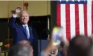  ?? Photograph: Kevin Lamarque/Reuters ?? President Joe Biden waves to supporters after delivering remarks during a visit to Gateway Technical College in Sturtevant, Wisconsin, on Wednesday.