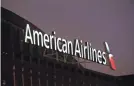  ??  ?? The Copyright Office says American Airlines’ logo isn’t distinctiv­e. AP