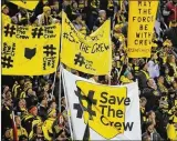  ?? JAY LAPRETE / AP ?? Save the Crew rallied support for season ticket pledges and produced a stadium proposal amid an attempt to move the team to Austin.