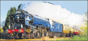  ?? Picture: Tony Bartlett ?? Steam in the 21st Century: Tornado hauls specials on the main line