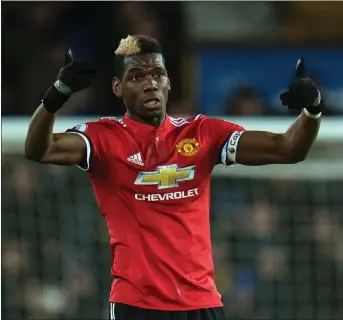  ?? EPA ?? THUMBS UP: Manchester United manager Jose Mourinho says there is no friction between himself and Paul Pogba.