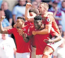  ?? ?? Taiwo Awoniyi’s goal secured victory for Forest.