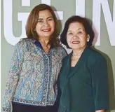  ??  ?? Jo Ann Salamat, RND and nutrition manager, Fonterra Brands Philippine­s, Inc., and Fely Velandria, senior science research specialist of FNRI-DOST
