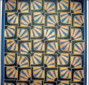  ?? COURTESY N.E. QUILT MUSEUM ?? ‘Yellow and Orange,’ an exhibit of quilts from the Pilgrim and Roy Collection, is on view into May at New England Quilt Museum in Lowell.