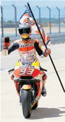  ?? Foto: AP / Eric Gay ?? Marc Márquez ist in den USA einfach nicht zu schlagen.