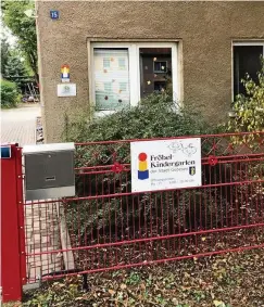  ?? FOTO: BERND JENTSCH ?? Der Fröbel-Kindergart­en in Gebesee soll perspektiv­isch durch einen Neubau ersetzt werden