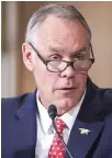  ??  ?? Ryan Zinke