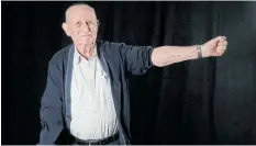  ?? Picture: MENAHEM KAHANA/AFP ?? HELL REMEMBERED: Avraham Gershon Binet, 81, shows his arm with the Auschwitz prison number