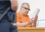  ?? MARLA BROSE/JOURNAL ?? Paul Salas waits to plead guilty in district court.