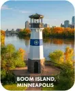  ?? ?? BOOM ISLAND, MINNEAPOLI­S