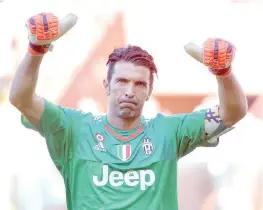  ??  ?? Gigi Buffon, 37 anni, difende la porta della Juve dal 2001