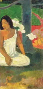 ?? COURTESY ART INSTITUTE OF CHICAGO ?? ABOVE: Self portrait of the artist, part of the exhibit, “Gauguin: Artist as Alchemist,” from the Musee d’Orsay.