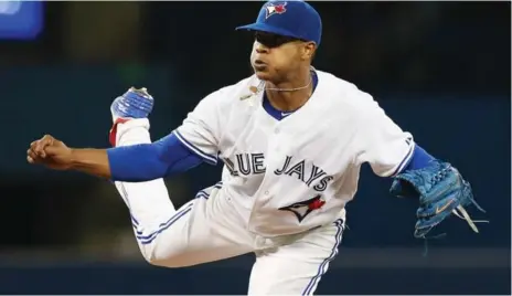  ?? STEVE RUSSELL/TORONTO STAR ?? Marcus Stroman’s New Era caps, all four designs, sold out in a day according to the company, a strong indication of the Blue Jays pitcher’s appeal.