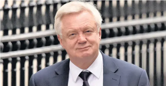  ??  ?? > Britain wants ‘the full sweep of economic cooperatio­n’ and financial services must not be excluded from any agreement, says David Davis