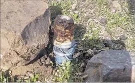  ?? Bannock County Sheriff's Office ?? A “CYANIDE BOMB,” or an M-44, in Pocatello, Idaho, where one of the devices was accidental­ly set off by a 14-year-old boy, killing his Labrador retriever.