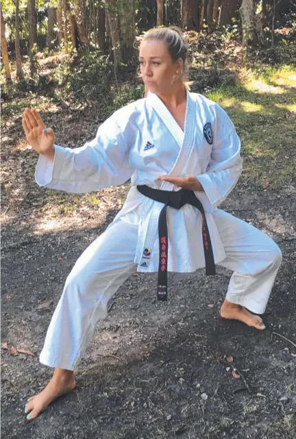  ??  ?? Karate champion Alexandria Armour has her sights set on representi­ng Australia at the 2020 Olympics.
