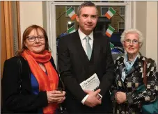  ??  ?? Bridget O’Connor from Camp, Kerryman Managing Director John Feerick and Anne Fitzgerald at the Rebel Kerry launch.