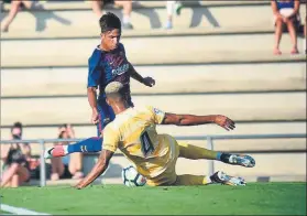  ?? FOTO: FCB ?? Vitinho vio puerta a los diez minutos un partido con buenas ocasiones