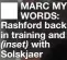  ?? ?? MARC MY WORDS: Rashford back in training and (inset) with Solskjaer