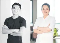  ??  ?? ABOVEChef Kristian Baumann of Copenhagen’s Michelinst­arred Restaurant 108.ABOVE RIGHTChef Garima Arora of Bangkok’s Michelin-starred Restaurant Gaa.