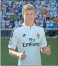  ??  ?? Kroos, presentado en 2014.