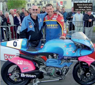  ??  ?? Kevin Grant and Nick Jefferies, Isle of Man, 2005.