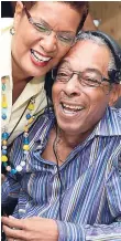  ??  ?? In this 2016 file photo, Dorraine Samuels greets Alan at his 45th anniversar­y celebratio­n at RJR.