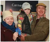  ??  ?? LEFT: Three generation­s of the one family, Sharon Rothwell, Stephen Banville and Derry Rothwell.