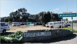  ?? PICTURES: MICHAEL WALKER ?? The Masiphumel­ele taxi rank.