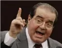  ?? ASSOCIATED PRESS FILE PHOTO ?? U.S. Supreme Court Justice Antonin Scalia died Friday, raising questions about the effect of the presidenti­al race on his replacemen­t.