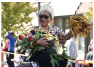  ?? (Pine Bluff Commercial/I.C. Murrell) ?? Miss UAPB Alumni Joyce Bracy Vaughan cheers with the crowd.