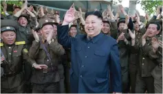  ??  ?? NORTH KOREAN leader Kim Jong-un visits a Korean People’s Army unit in an undisclose­d location in this photo released in August.