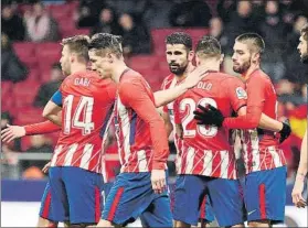  ?? FOTO: EFE ?? El conjunto colchonero ha acabado segundo la primera vuelta de la Liga