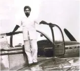  ??  ?? Dalip Singh Majithia with his Beechcraft