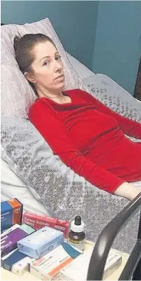  ?? Emma Dolan Horlock has been left bed-bound with after contractin­g Lyme disease IAIN WATTS/Mercury Press ??