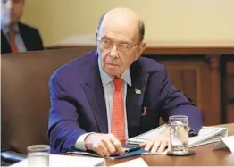  ?? PABLO MARTINEZ MONSIVAIS AP FILE ?? The House Committee on Oversight and Reform has subpoenaed Commerce Secretary Wilbur Ross seeking census-related documents.