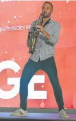  ?? // PSOE ?? Jorge Maestre, con el saxofón