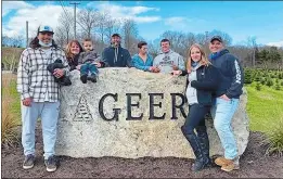  ?? COURTESY OF DELACRUZ FAMILY ?? Mitchell College baseball star Dougie DelaCruz, left, poses with his family (left to right), mom Ruth, grandson Wade, dad Dave, brother Josh, brother Robbie, sister-in-law Madison and brother Brian.