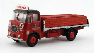  ??  ?? ▲ Corgi No 457 ERF customised as a London Brick lorry, with Corgi Cargoes load, in 1/56 scale.