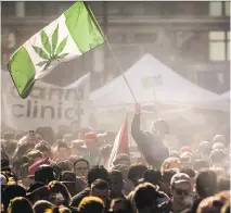  ?? MARK BLINCH/THE CANADIAN PRESS VIA THE ASSOCIATED PRESS ?? At least 13 cannabis-related firms have listed on Canadian exchanges in the past year; seven have announced intentions since the start of 2017.