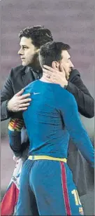  ?? FOTO: PERE PUNTÍ ?? Messi y Pochettino